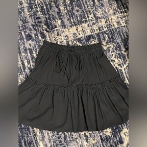 Black Ruffle Skirt